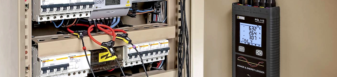 Chauvin Arnoux PEL Energy Logger in use
